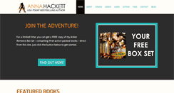 Desktop Screenshot of annahackettbooks.com