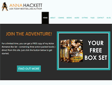 Tablet Screenshot of annahackettbooks.com